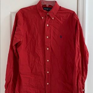 Men’s Polo Long Sleeve Dress Shirt.